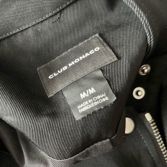 Club Monaco Biker Moto Vest Sleeveless - Picture 7 of 7